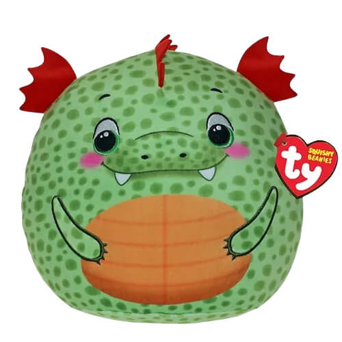 Ty Beanie Squishies Griffin the Green Dragon 10-Inch Plush
