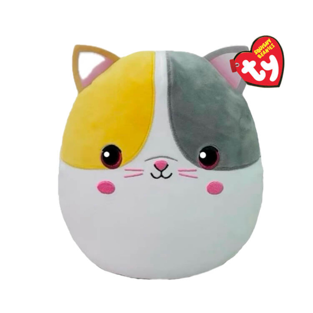 Ty Beanie Squishies Snuggles the Multi-Colored Cat 10-Inch Plush