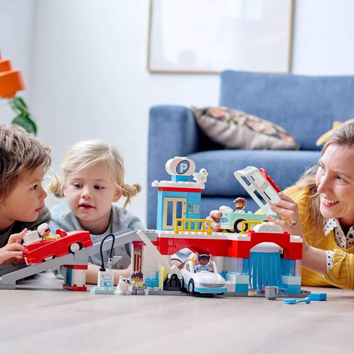 LEGO DUPLO Town Parking Garage and Car Wash 112 Piece Building Set (10948)