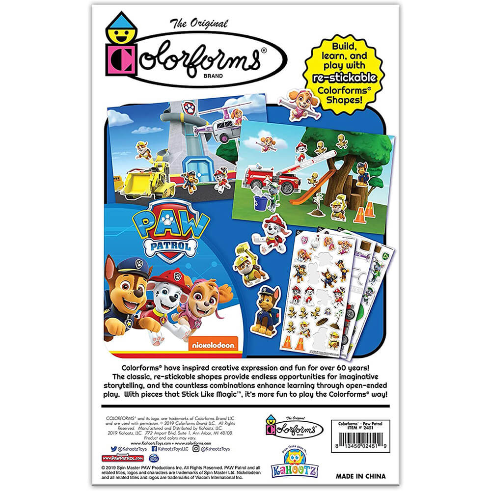 Colorforms Paw Patrol Boxed Playset