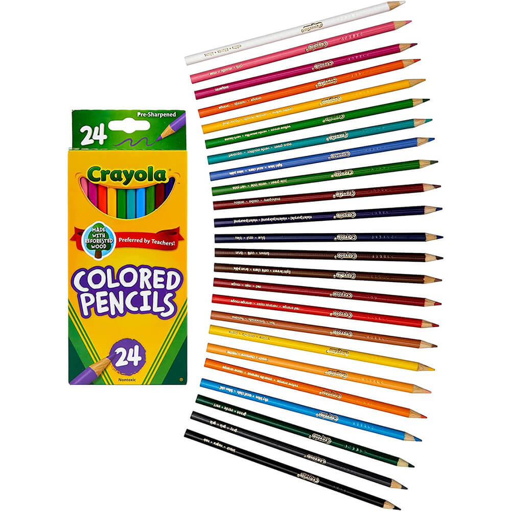 Crayola 24ct Pre-Sharpened Colored Pencils