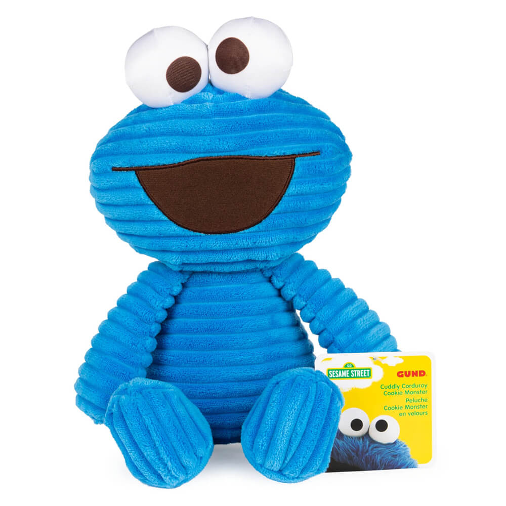 Gund Sesame Street Cuddly Corduroy Cookie Monster 10.5