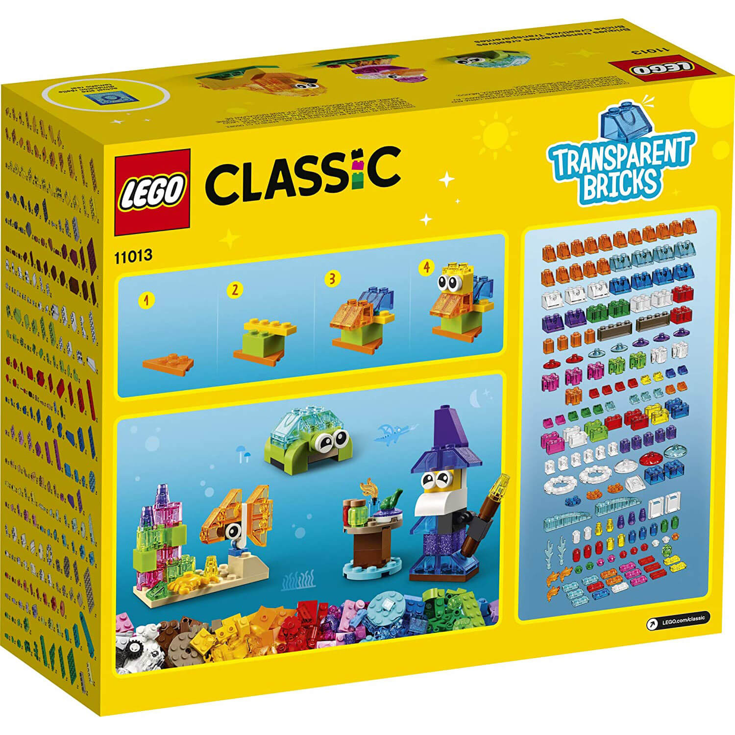 LEGO Classic Creative Transparent Bricks 500 Piece Set (11013)