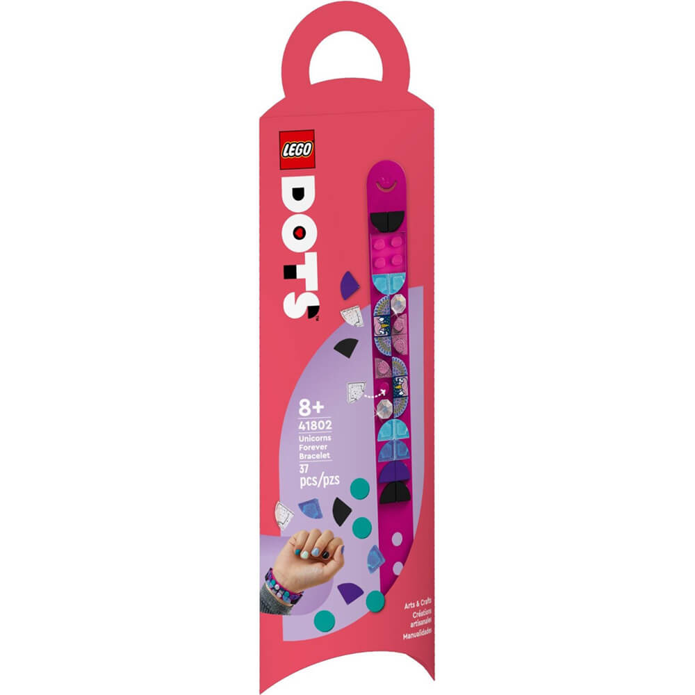 LEGO® DOTS Unicorns Forever Bracelet 37 Piece Building Kit (41802)