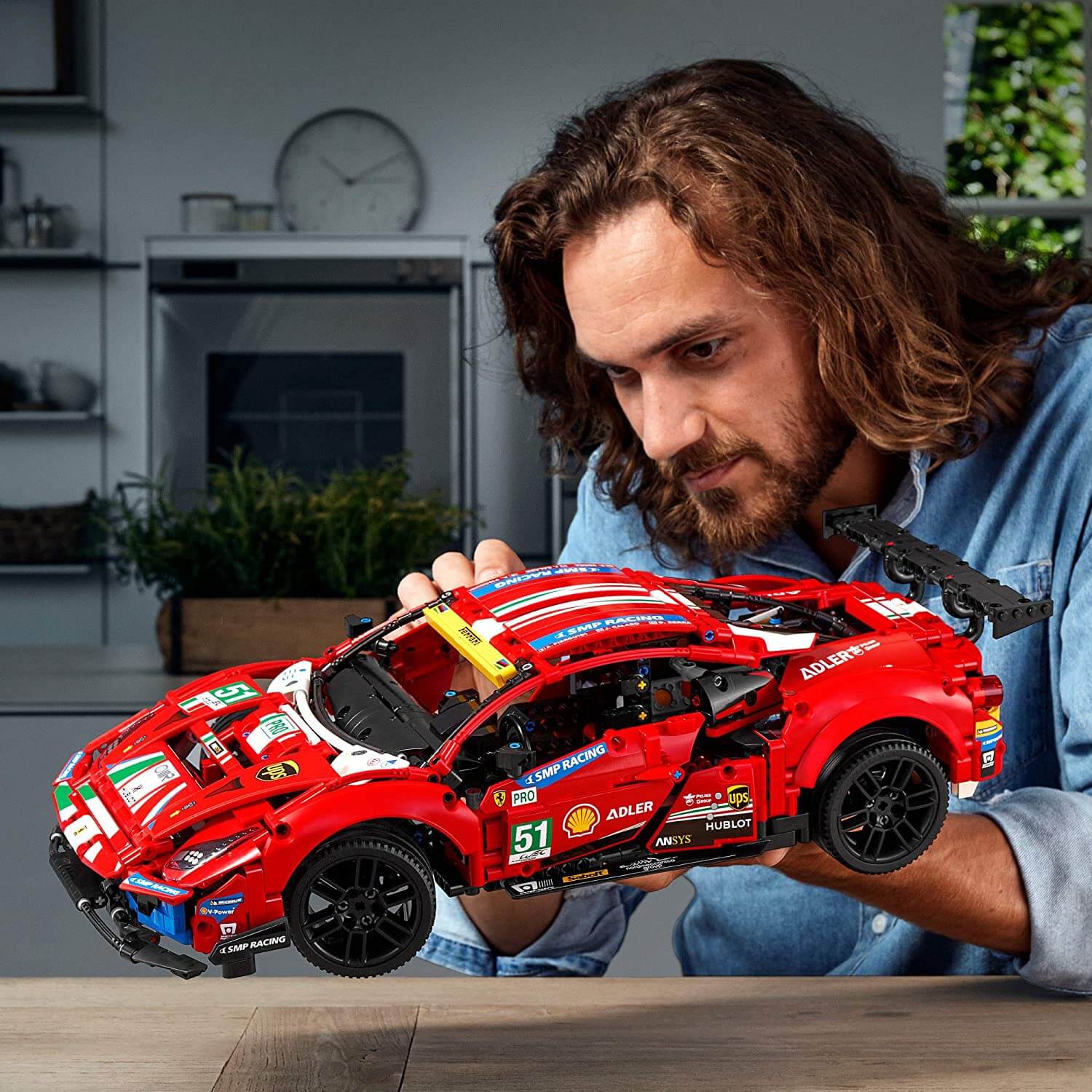 LEGO Technic Ferrari 488 GTE “AF Corse #51” 1677 Pc Set (42125)