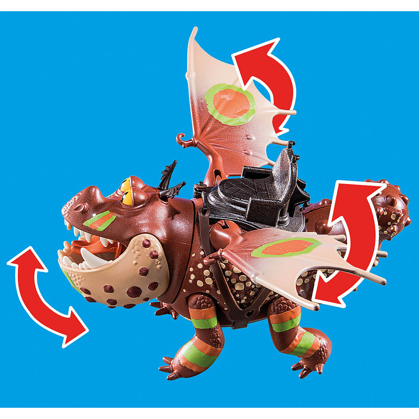 PLAYMOBIL Dragons Race to the Edge Fishlegs & Meatlug