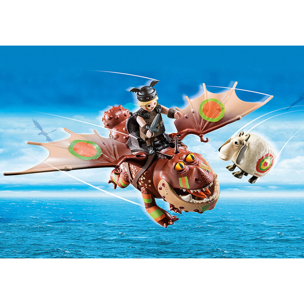 PLAYMOBIL Dragons Race to the Edge Fishlegs & Meatlug