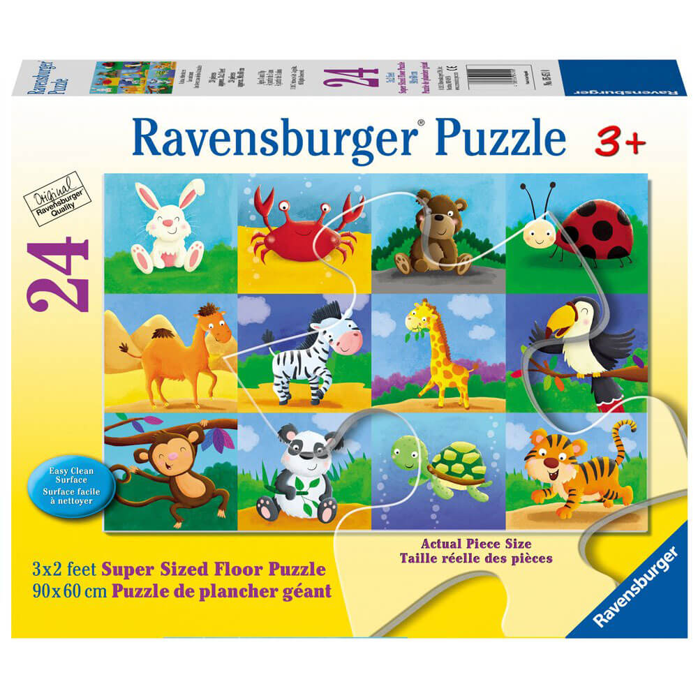 Ravensburger 24 pc Super Sized Floor Puzzles - Animal Adventures