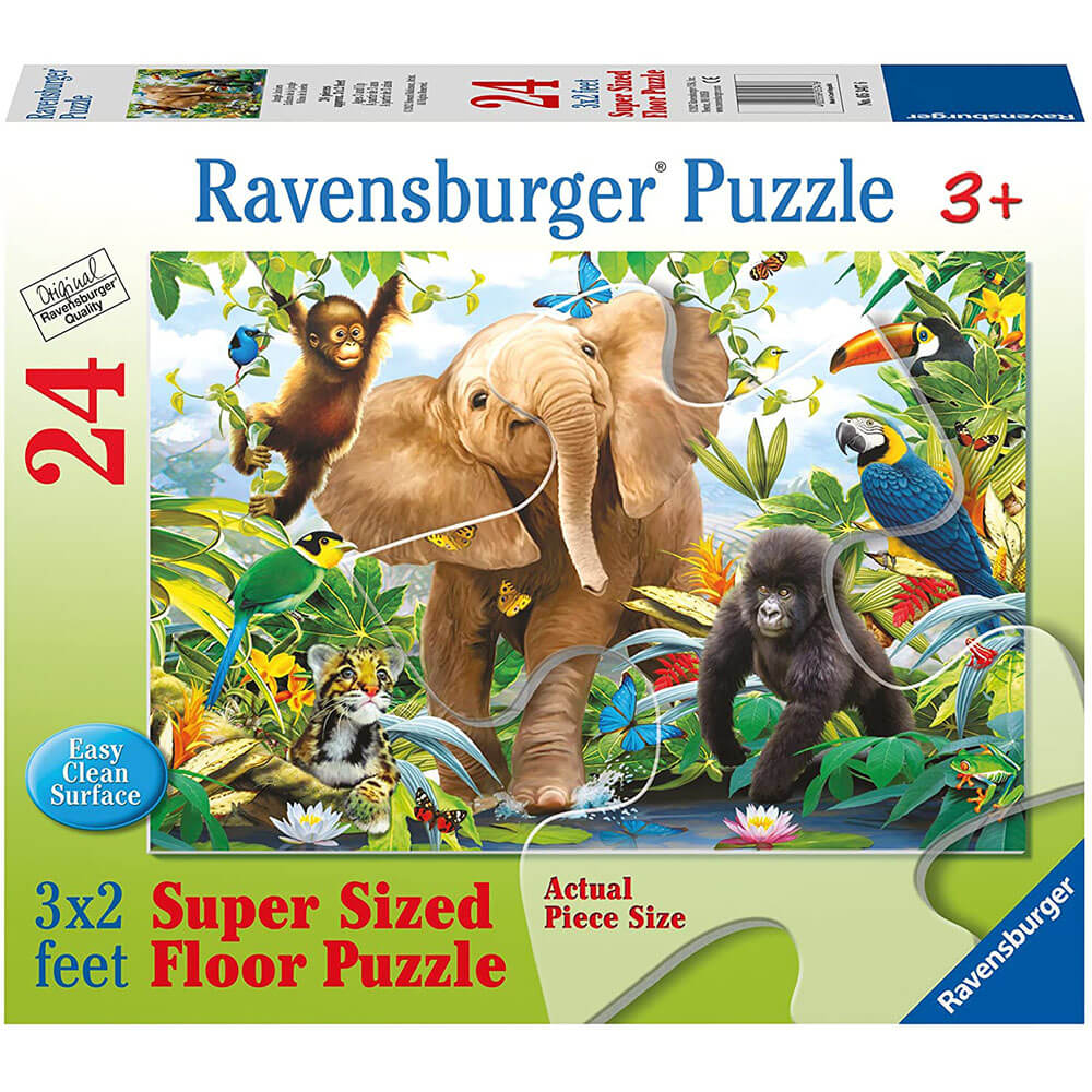 Ravensburger 24 pc Super Sized Floor Puzzles - Jungle Juniors