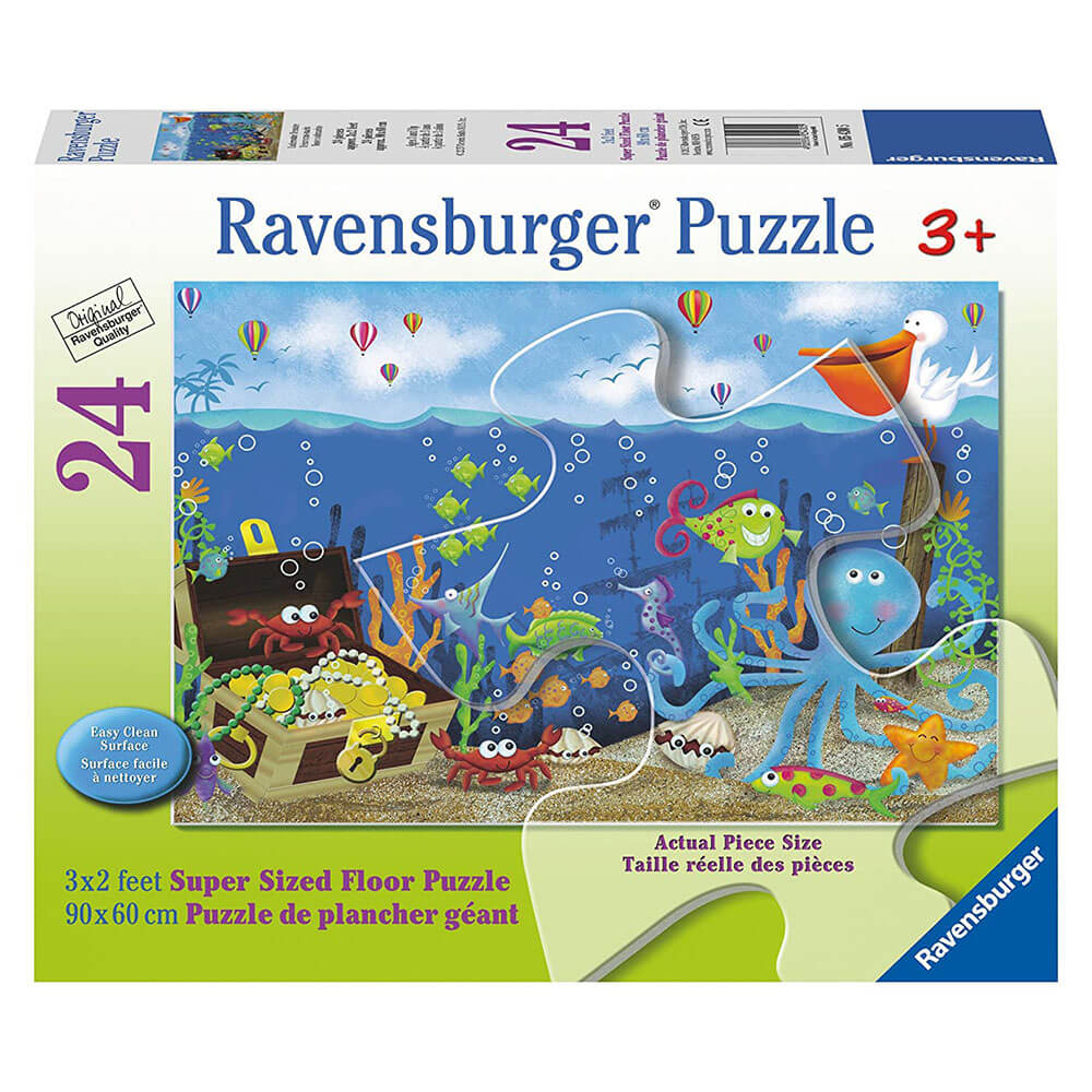 Ravensburger Underwater Treasure 24 Pc Super Sized Floor Puzzle