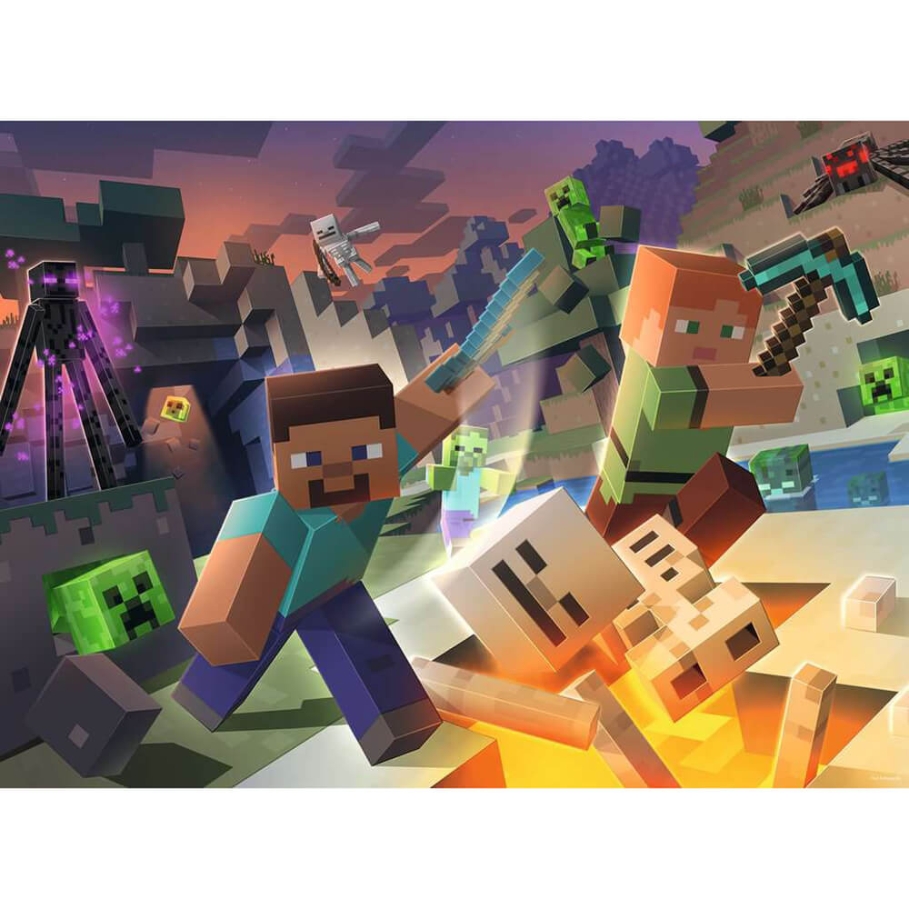 Ravensburger Monster Minecraft 100 Piece Jigsaw Puzzle