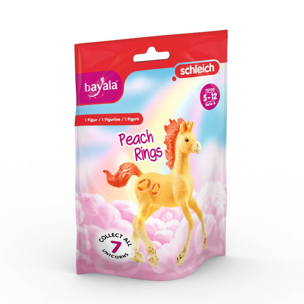 Schleich Bayala Collectible Unicorn Peach Rings