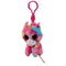 Ty Beanie Boos Fantasia the Multicolored Unicorn Clip