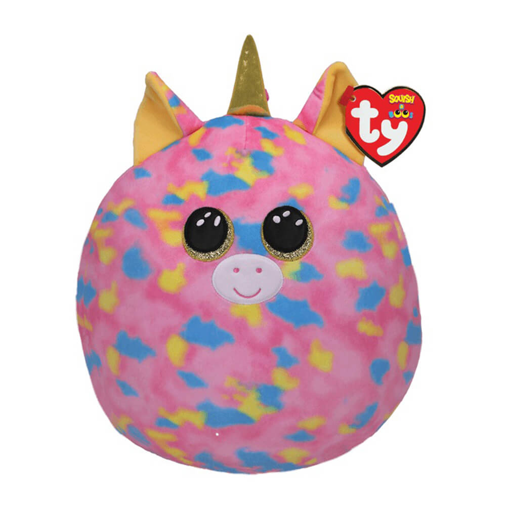 Ty Squishy Beanies Fantasia the Multicolored Unicorn10" Squish Plush