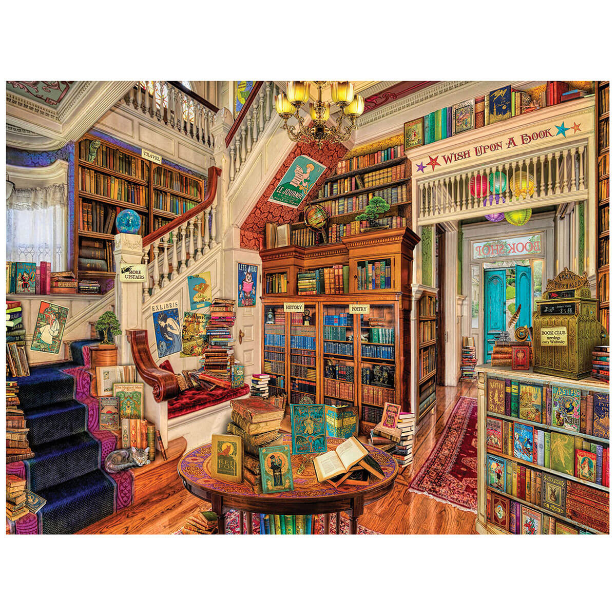 White Mountain Puzzles Readers Paradise 1000 Piece